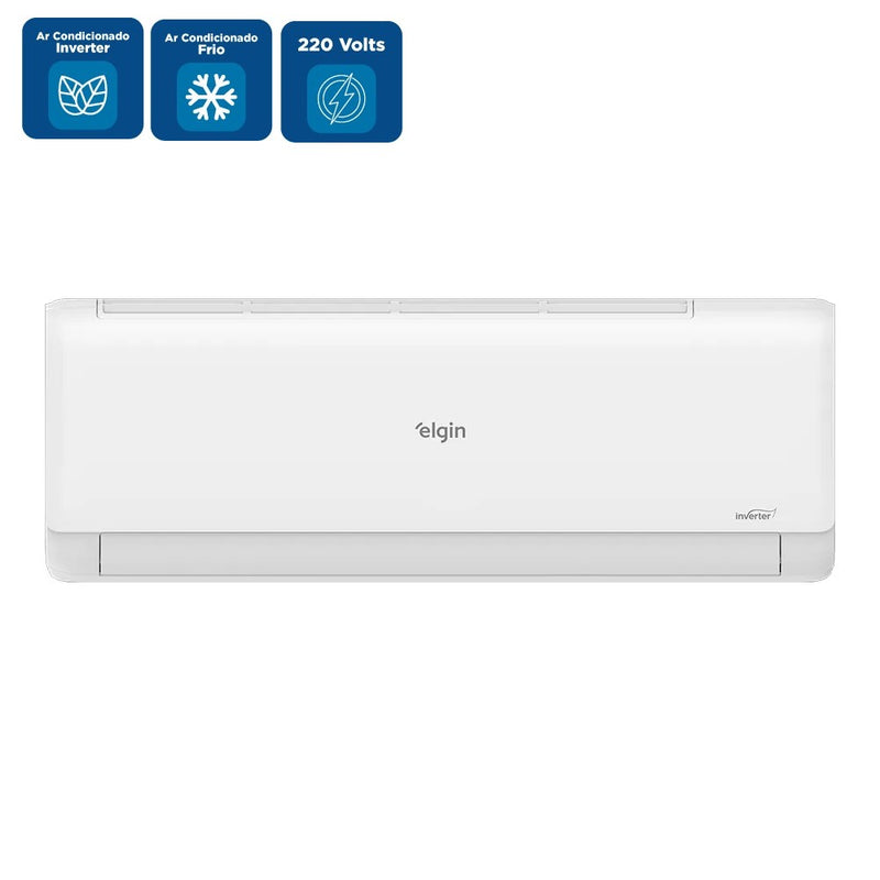 Ar Condicionado Split Hi Wall Eco II Inverter Connect Elgin 12.000 Btus Frio 220v R-32
