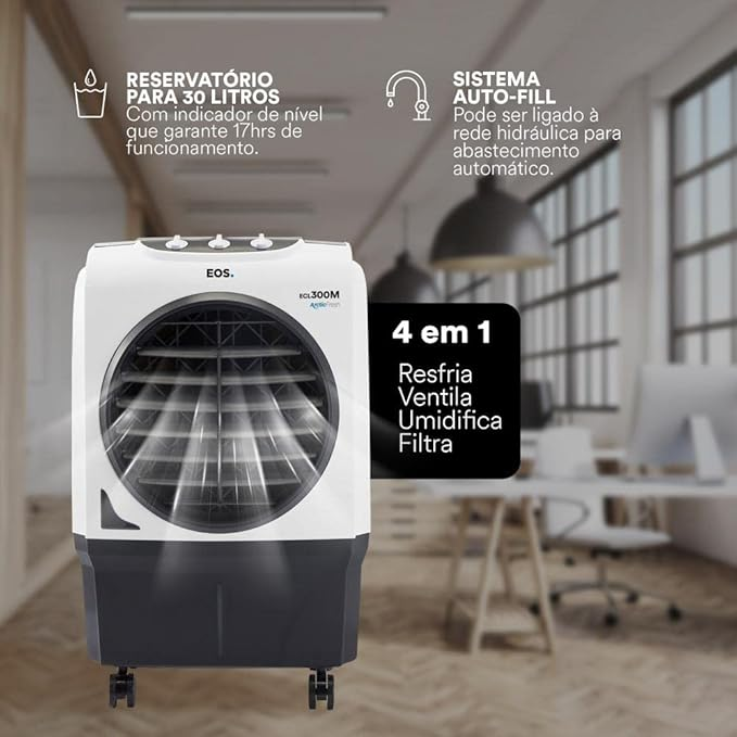 Climatizador De Ar Profissional Eos Ecl300m Pro 30l 220v